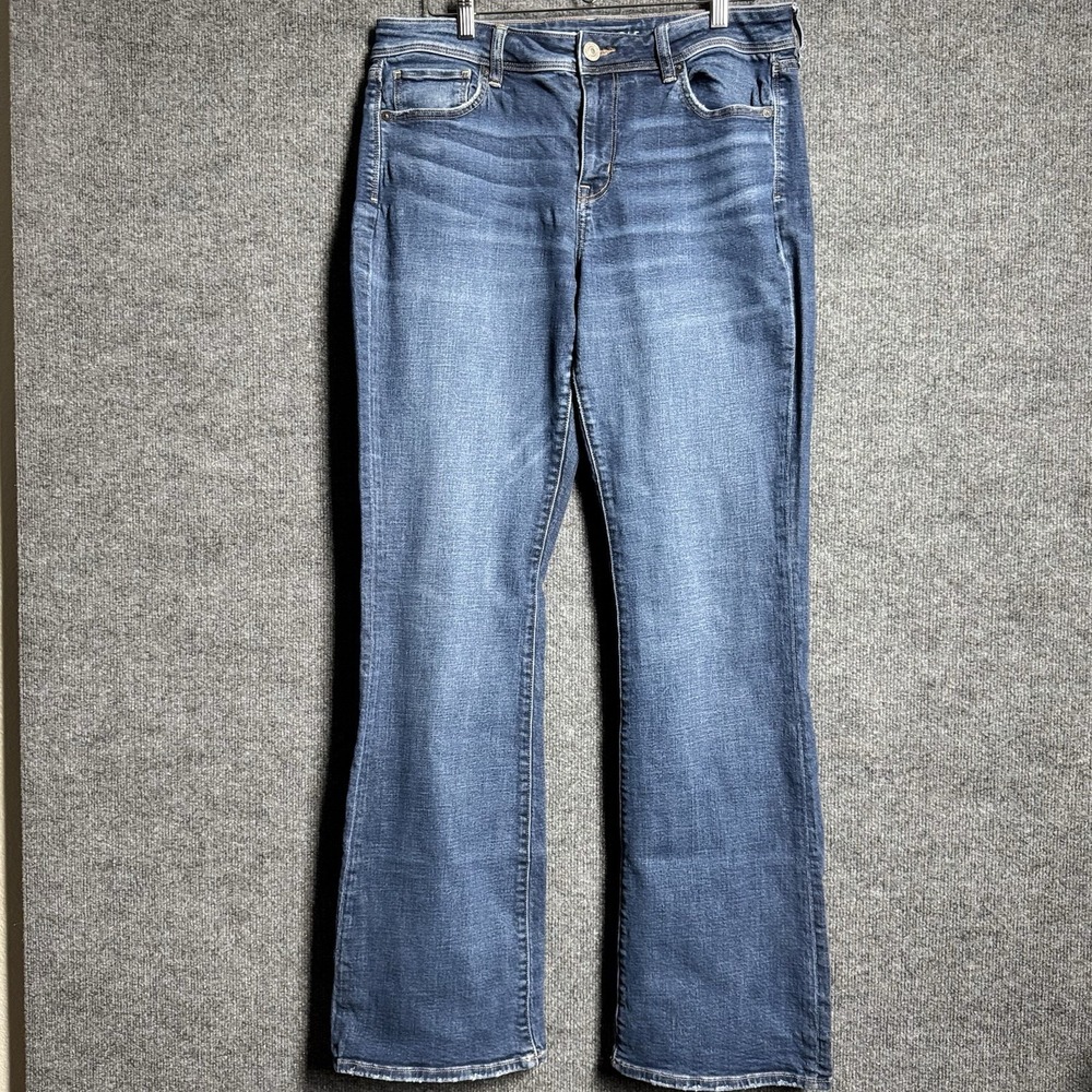 Levi's Superlow 518 11 Long Bootcut Jeans Low Rise Distressed Y2K Light Wash